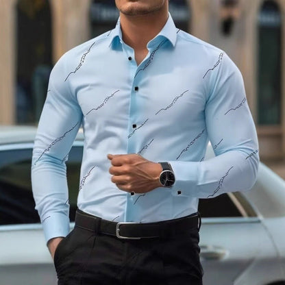 Herren Hemden Elegant mit Trend Druck Modern