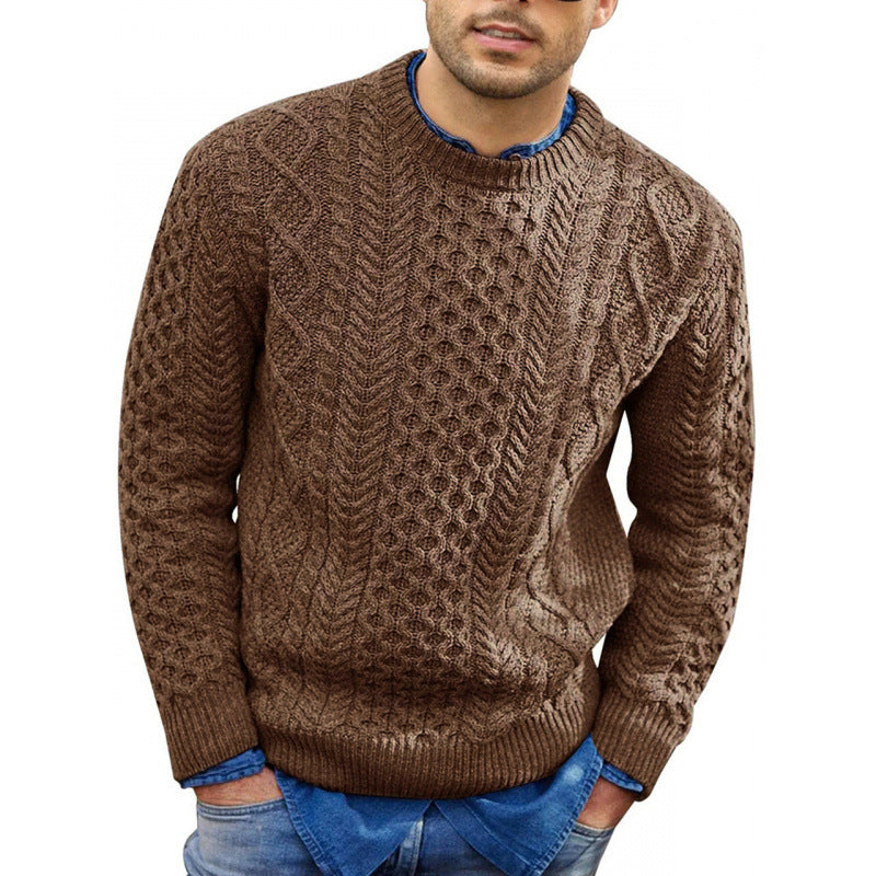 Herren Strickpullover Rundhals Frühling Bequem