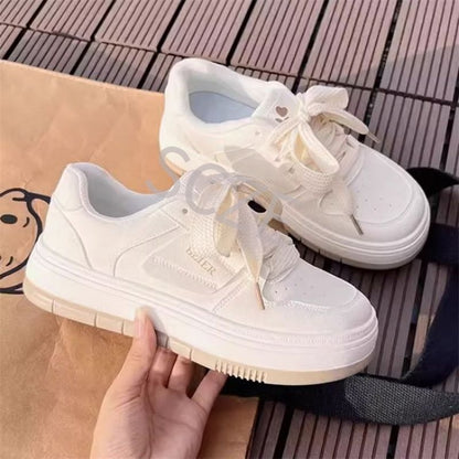 Damen Plateau Sneaker Bequem Luftdämpfung Modisch