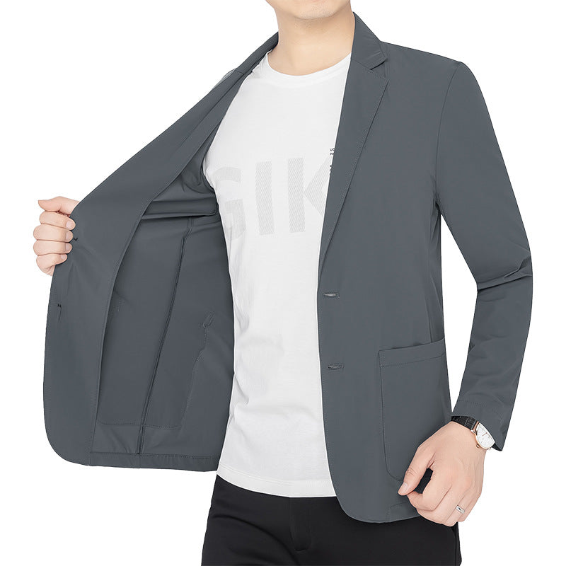 Herren Blazer Slim Fit Jacke Modern Stretch