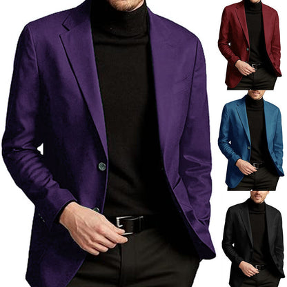Herren Blazer Modern Slim Fit mit Taschen dunkel - BerlinGlamour
