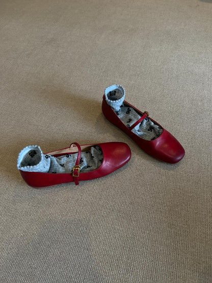 Damen Ballerinas Elegante Mary Jane Schuhe mit Schnalle