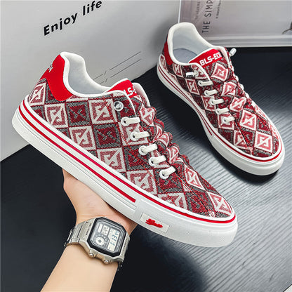 Damen Sneaker Trendy Grafik Design Rutschfest