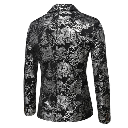 Herren Blazer Elegant Mit Muster Luxus Design