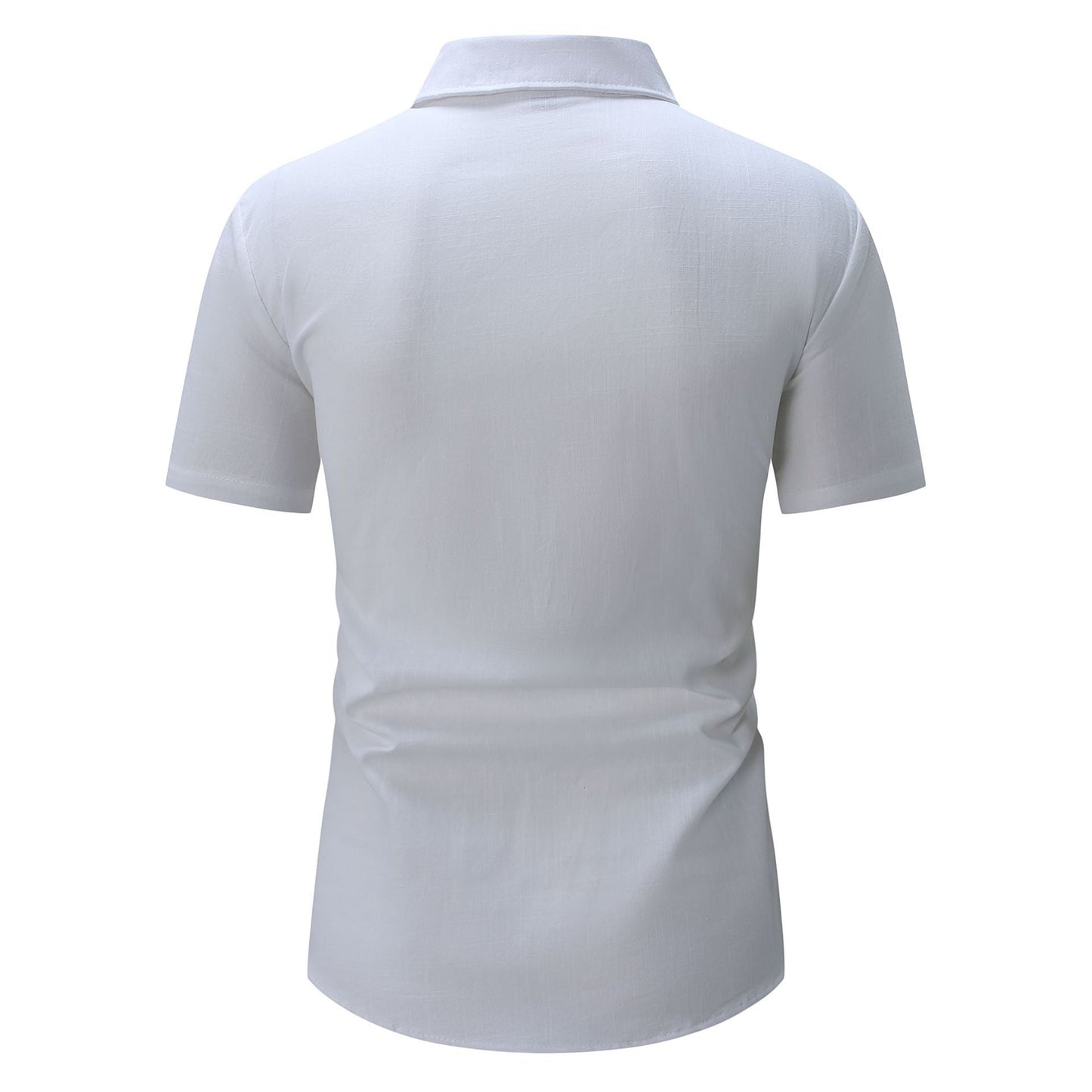 Herren Kurzarmhemd Elegant Schnürfront Modern