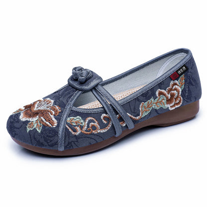 Damen Ballerinas Elegante Handbestickt HeidiMODE