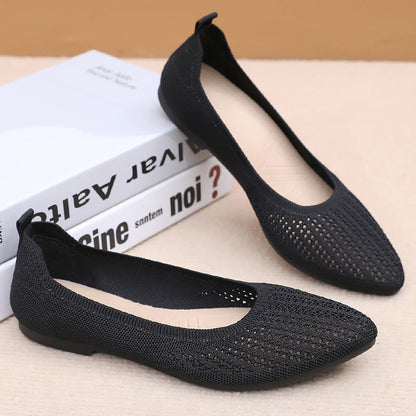 Damen Ballerinas Atmungsaktiv Flexibel Elegant