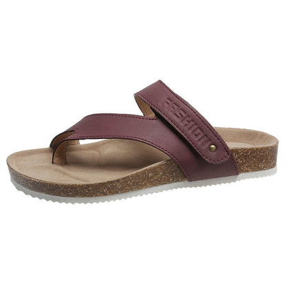 Damen Zehentrenner Komfortabel Kork Design Modern