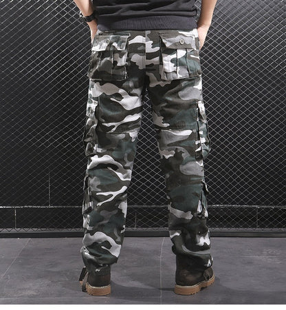 Herren Camouflage-Hose Cargo-Style Vielfach-Taschen