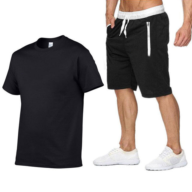Herren Sportbekleidung Set: T-Shirt und Shorts Casual Style