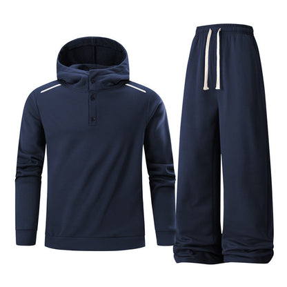 Herren Sportset Jogginghose Hoodie Elastisch Komfort
