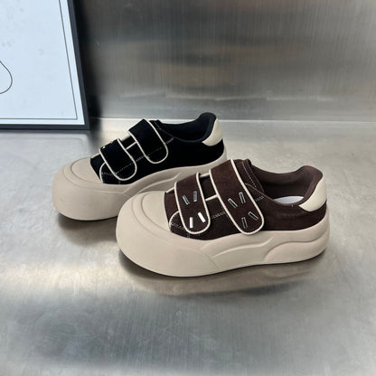 Damen Sneaker Chunky bequem mit Klettverschluss