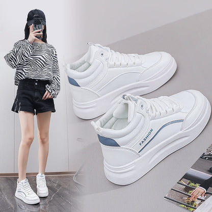 Damen Sneaker High-Top mit dicke Sohle und weicher Innensohle Modisch - BerlinGlamour