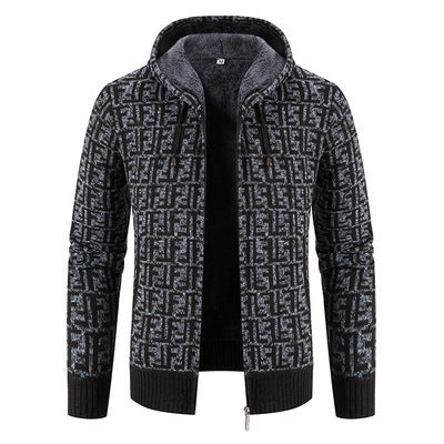 Herren Strickjacke Modisch Hochgeschlossen Kragen Winter - BerlinGlamour