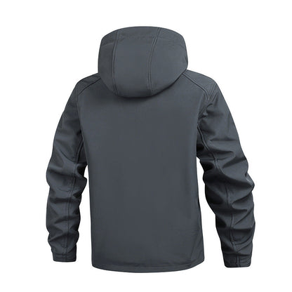 Herren Outdoorjacke Winddicht mit Kapuze Wasserabweisend