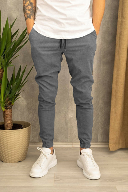 Herren Sport hose Bequem Elastisch Mit Taschen