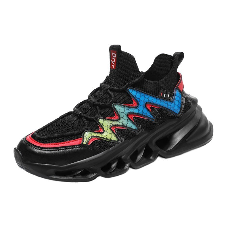 Damen Laufschuhe Sportlich atmungsaktiv mit Wellenmuster