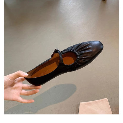 Damen Ballerinas Bequem Elastisch Schnürung