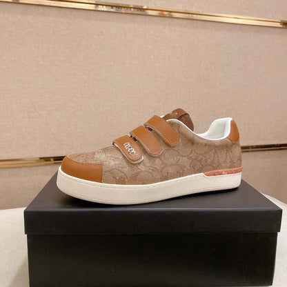 Damen Sneaker Weich Bequem Klettverschluss Sportlich