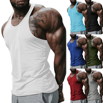 Herren Fitness Tanktop Atmungsaktiv Leicht Racerback - BerlinGlamour