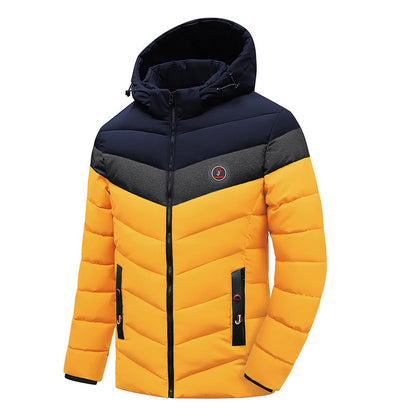 Herren Winterjacke Warm mit Kapuze Modern - BerlinGlamour