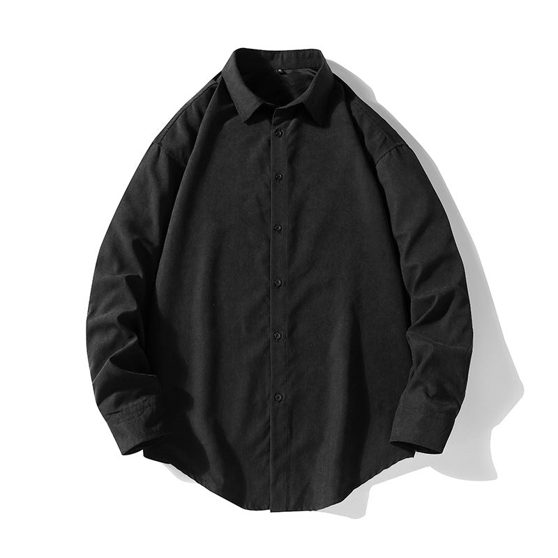 Herren Langarmhemd Weiches Baumwollhemd Berlin Stil