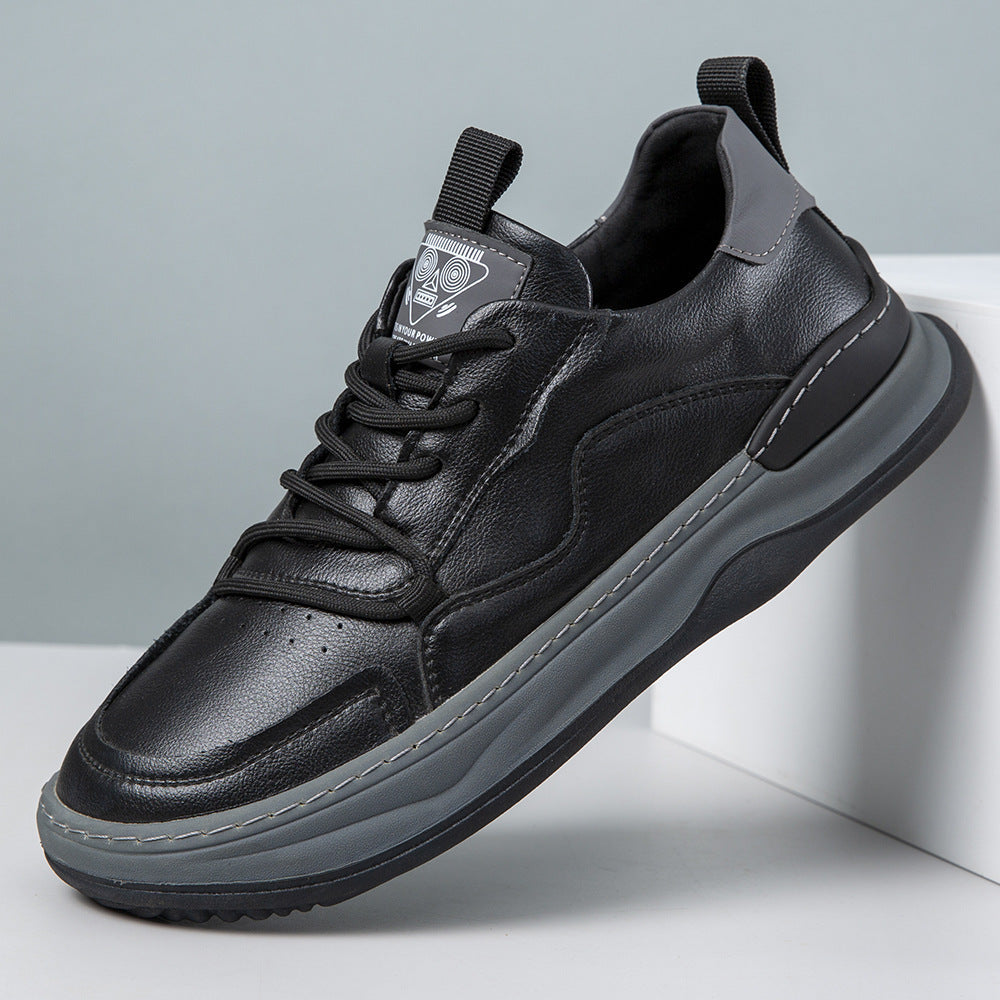 Damen Leder Sneaker Bequem Hoher Komfort