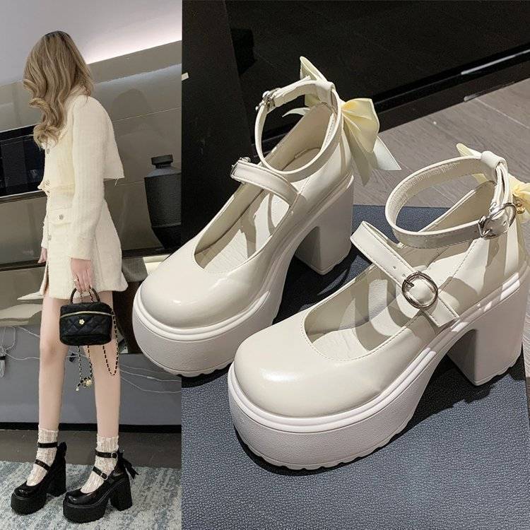 Damen High Heels Pumps mit Riemchen und Schnalle Elegante Schuhe