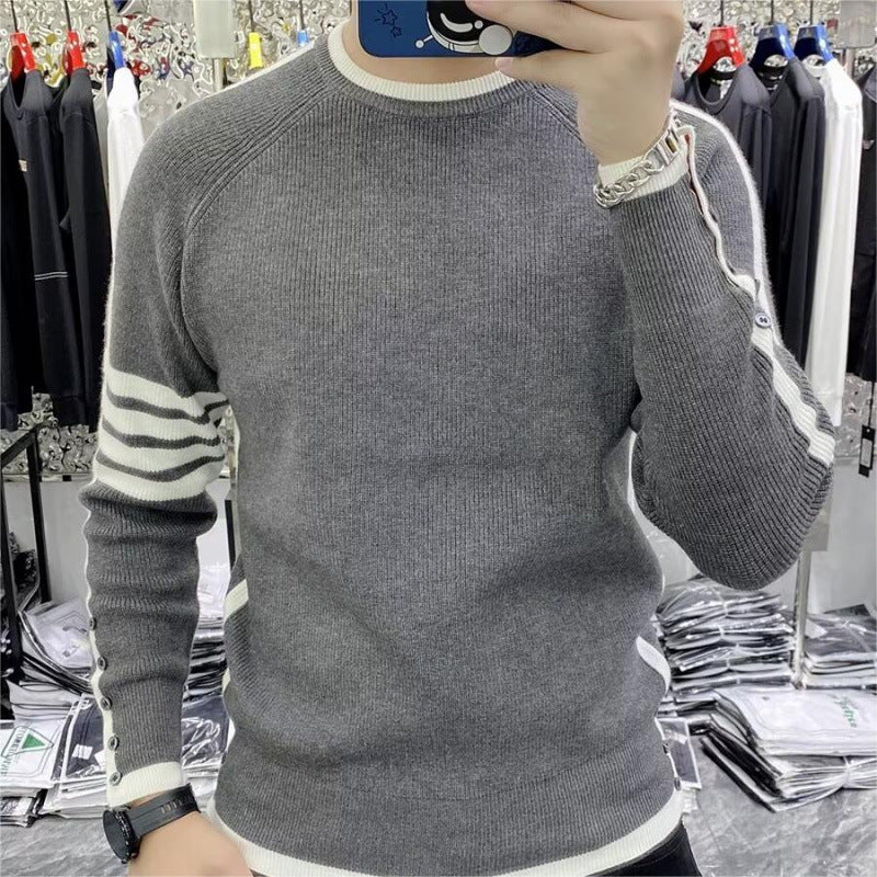 Herren Strickpullover Modern Sportlich Strukturiert
