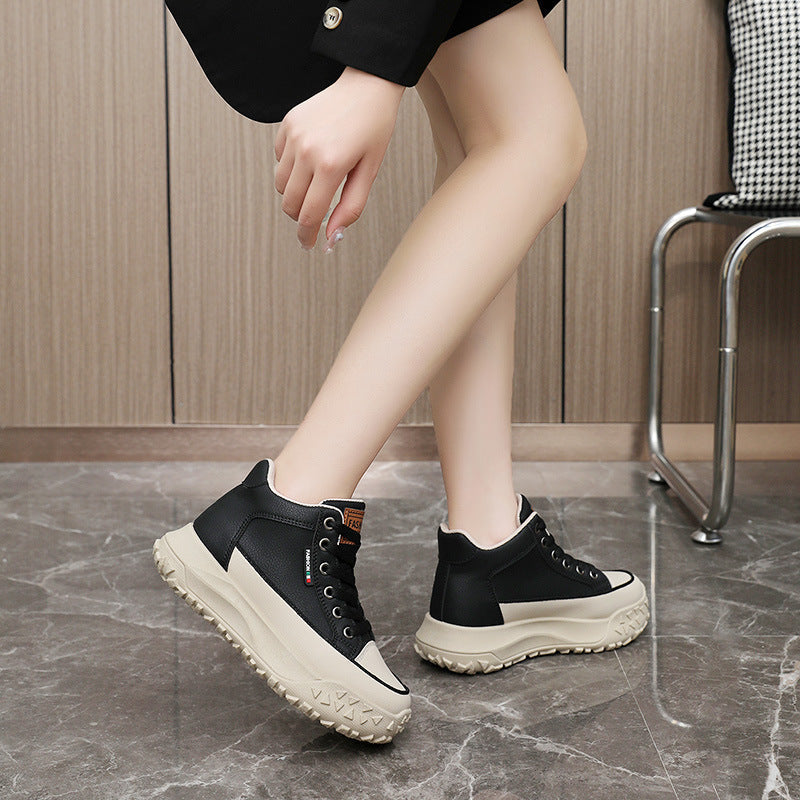Damen Sneaker High-Top Sportlich Komfortabel Rutschfest