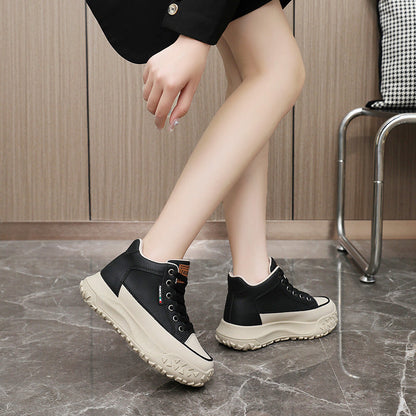 Damen Sneaker High-Top Sportlich Komfortabel Rutschfest