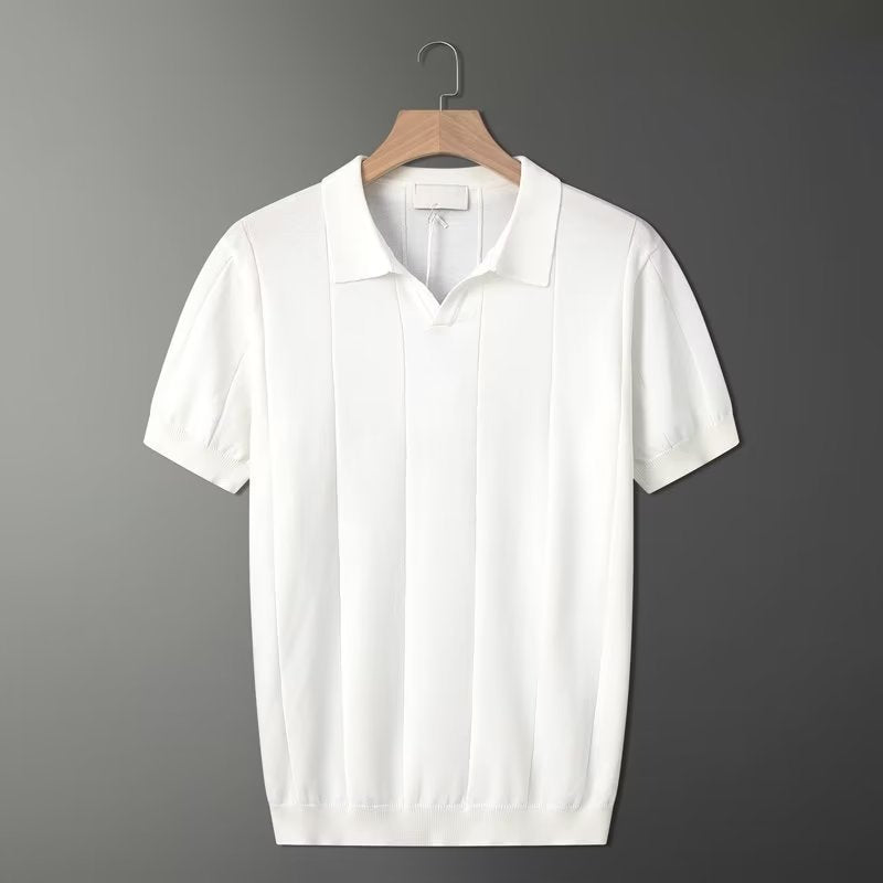 Mintgrünes Poloshirt Retro Style