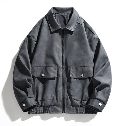 Herren Outdoor Jacke Lässig mit Taschen Elastisch