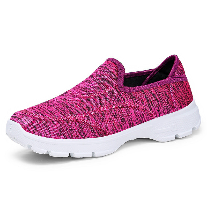 Damen Slip-On Schuhe Bequem Atmungsaktiv Elastisch