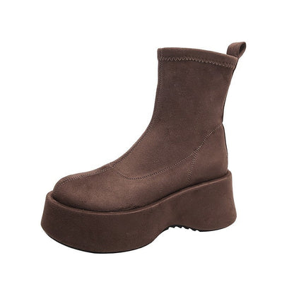 Damen Stiefel Ankle Boots Wildleder Bequem Leicht - BerlinGlamour