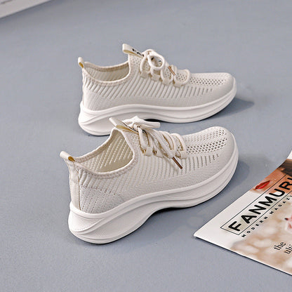 Damen Sneaker Atmungsaktiv Freizeitschuhe Flexibel Modern