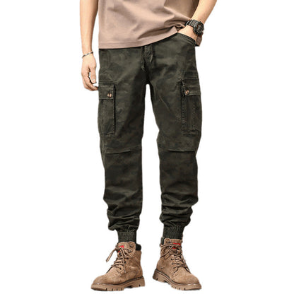 Herren Cargohose Camouflage Urban Style elastisch