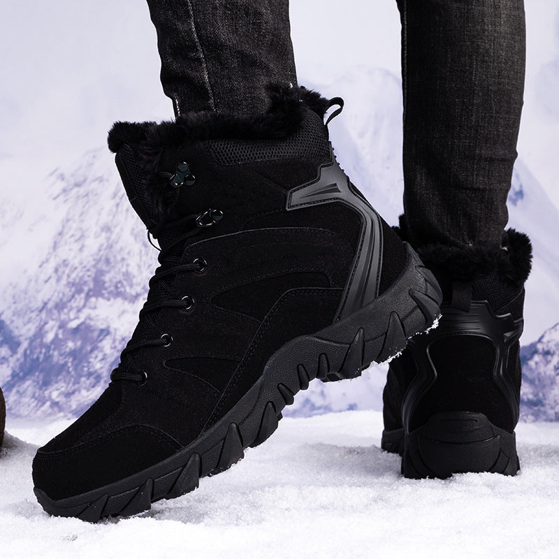Wanderschuhe Damen Winter Warm Isoliert Rutschfest