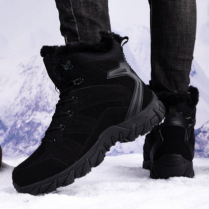 Wanderschuhe Damen Winter Warm Isoliert Rutschfest