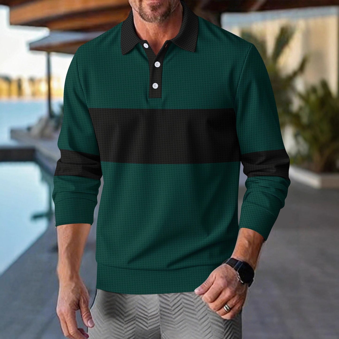Herren Polohemd Modern Slim Fit Casual Berlin