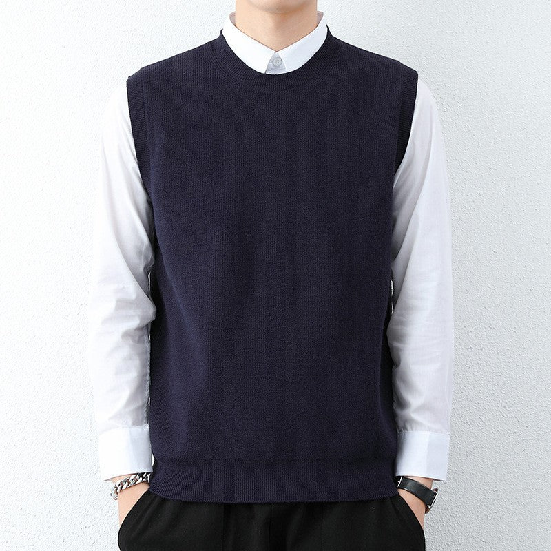 Herren Strickweste Modern Feinstrick Bequem
