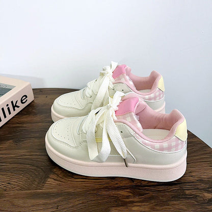 Damen Sneaker Klassisch Karomuster Weich - BerlinGlamour