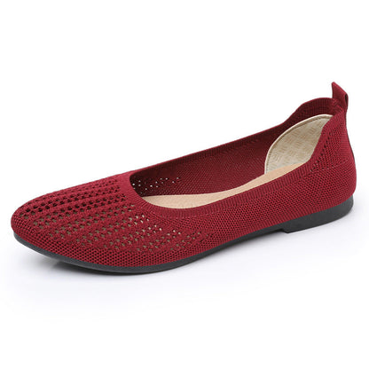 Damen Ballerinas Atmungsaktiv Flexibel Elegant