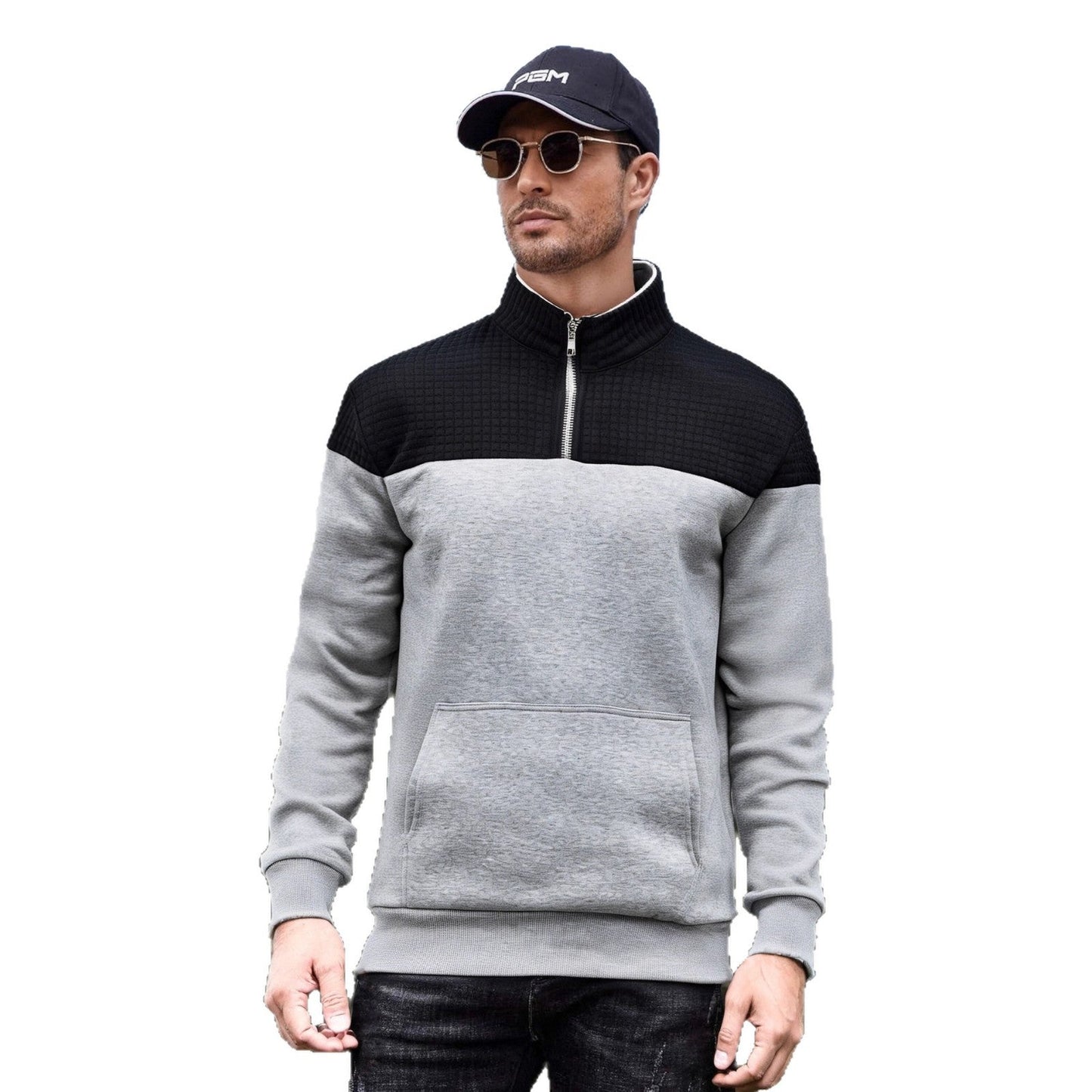 Herren Sweatjacke Funktionell Mit Kängurutasche
