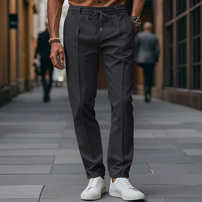 Herren Freizeithose Elegant Elastisch Mit Taschen