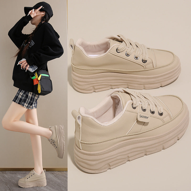Damen Sneaker Plateau Komfort Atmungsaktiv Sportlich