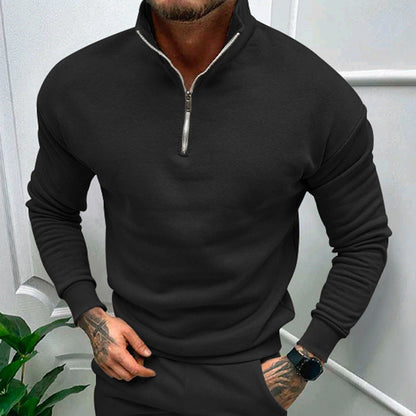Herren Pullover Eleganter Style Kragen Reißverschluss Modern