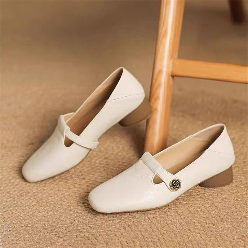 Damen Ballerinas Bequem Schnalle Elegant Modisch