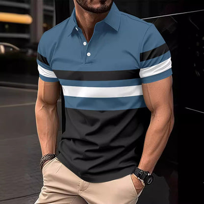 Herren Polo-Shirt Gestreift Modern Sportlich
