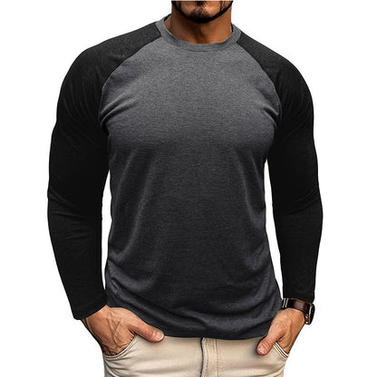 Herren Langarmshirt Modern Raglan Ärmel Slim Fit Berlin